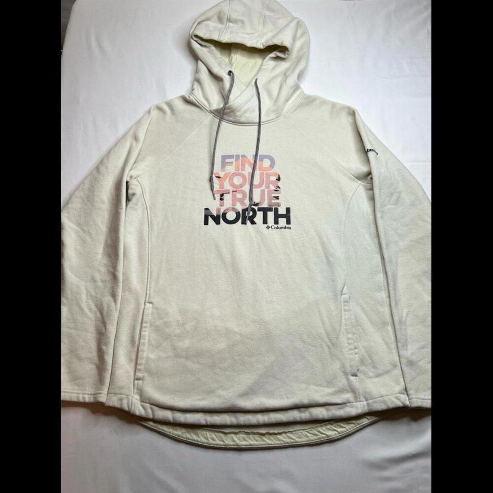 Columbia Sportswear Company Cream True North Hoodie Sz Medium
